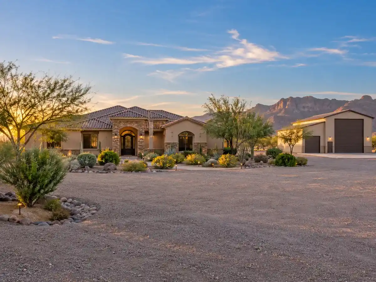Queen Creek, Arizona home on a large lot with a detached workshop